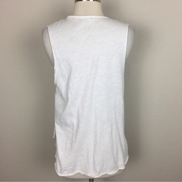 Sundry white Knit Peplum Tank Top 1 - Picture 4 of 6
